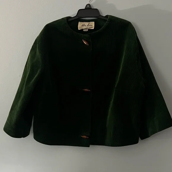 Vintage 60s/70s Mr. Lee California Separates forest green corduroy set - Picture 4 of 15